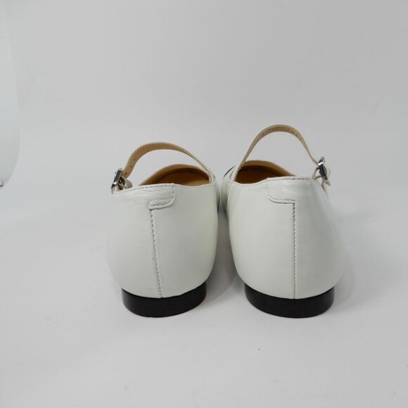 ALOHAS Musa Leather Mary Jane Ballet Flat EU 38 7.5 Bicolor Black Cream NEW $180 - Picture 8 of 16